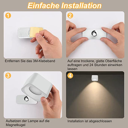 LED-Wandleuchte 360°